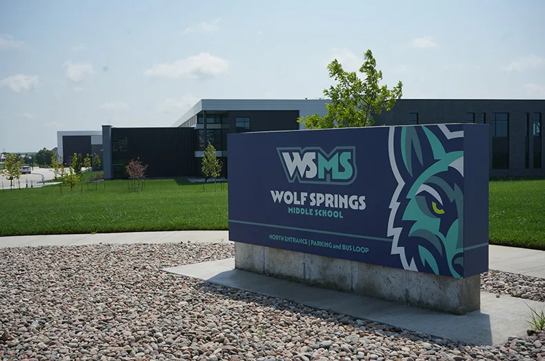 Wolf Spring Middle marks Blue Valley’s last 2023 bond project. It took $68 million and 18 months to build, along with input from students, families and teachers.