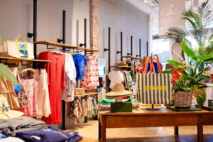 The interior of an Anthropologie store in California. Photo credit Shutterstock.