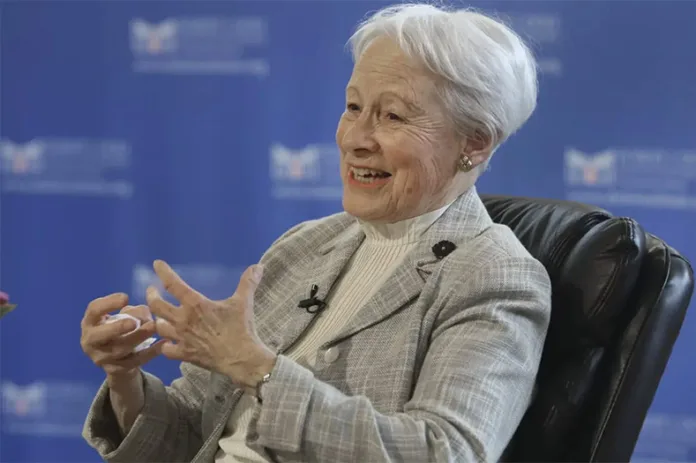 Sen. Nancy Kassebaum is being remembered as a moderate Republican who expanded opportunities for women in politics. Kassebaum died Aug. 21, 2026 at the age of 94. Photo credit KMUW.