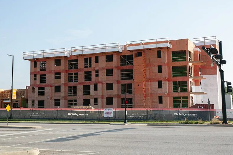 Moraine, the redevelopment project at The Rocks site in Roeland Park, in August 2026. Photo credit Juliana Garcia. 