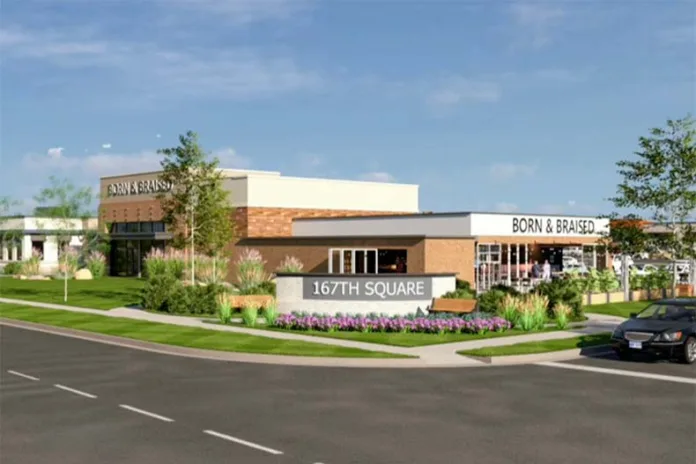 Commercial buildings proposed in the 167th Development project.