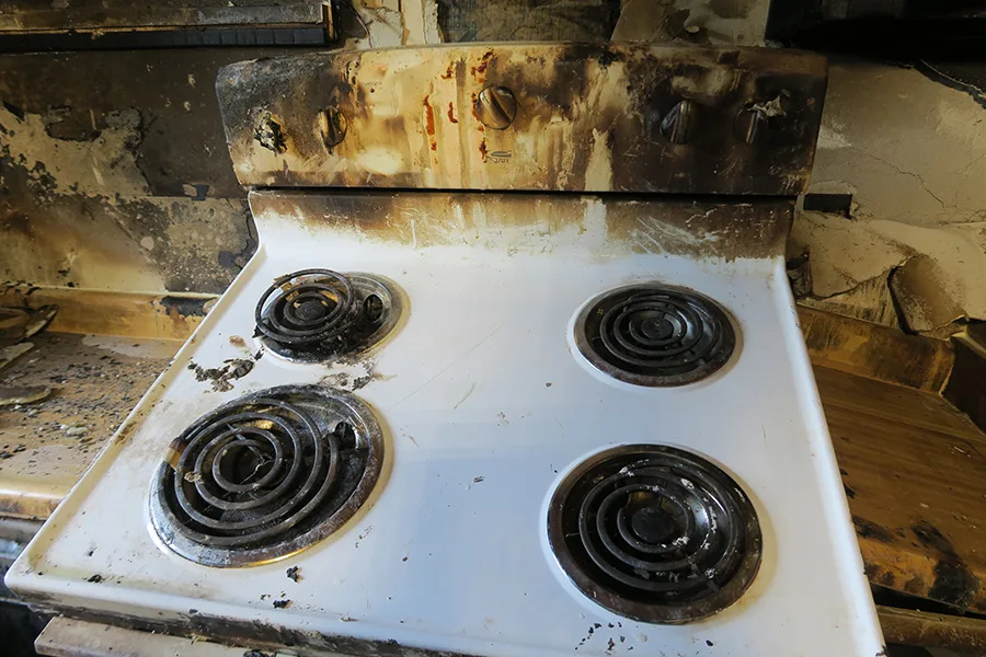 Combustible materials left on a stovetop caused a house fire, Lenexa Fire officials said.