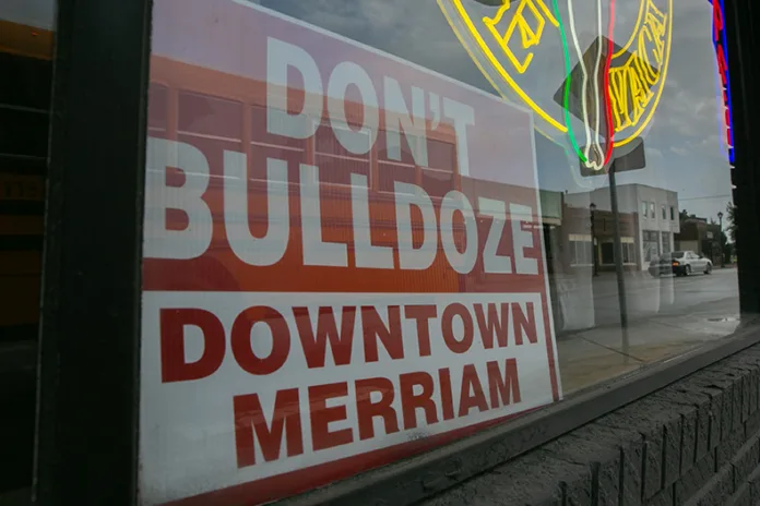Signs that read 