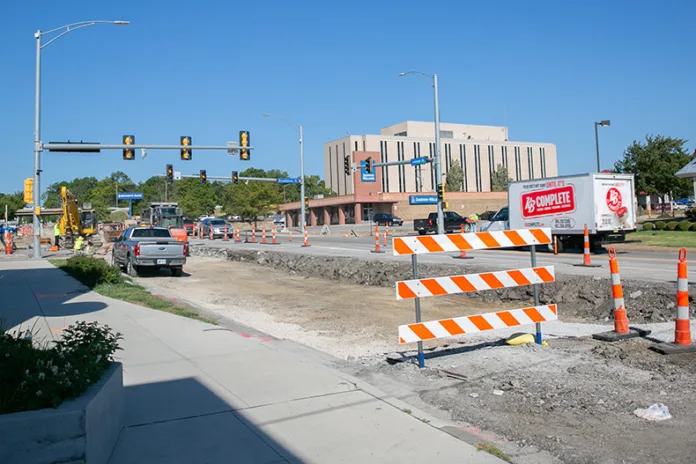 The $13 million reconstruction of Johnson Drive as of September 2026. Photo credit Juliana Garcia.