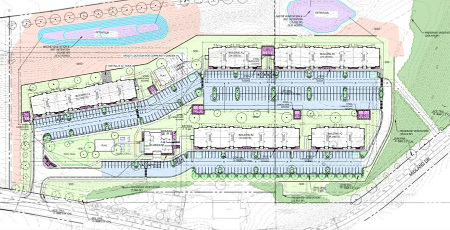 Overlook at Midland layout