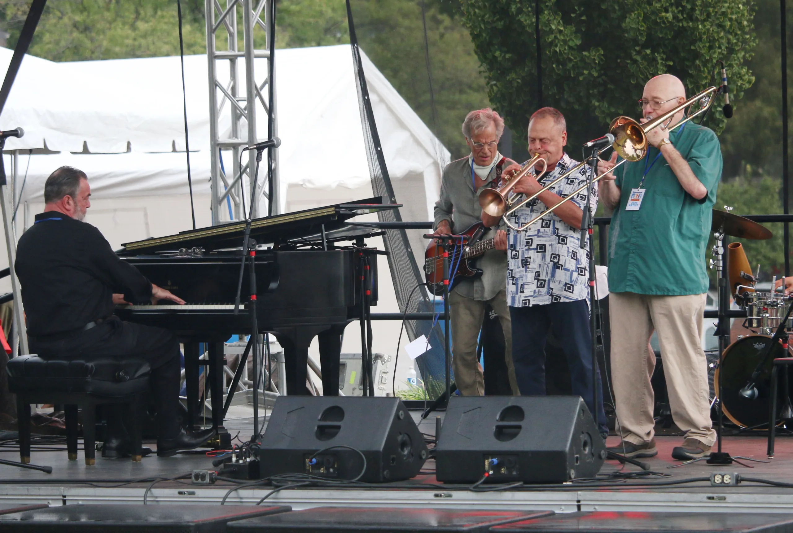 Music lovers enjoy what they can at rain-shortened Prairie Village Jazz Fest