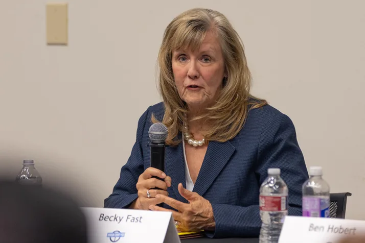 Becky Fast is running for reelection to District 1 on the Johnson County Board of County Commissioners.