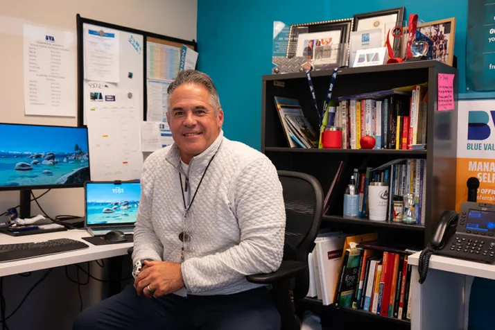 Blue Valley Academy Principal David Sharp. Photo credit Margaret Mellott.