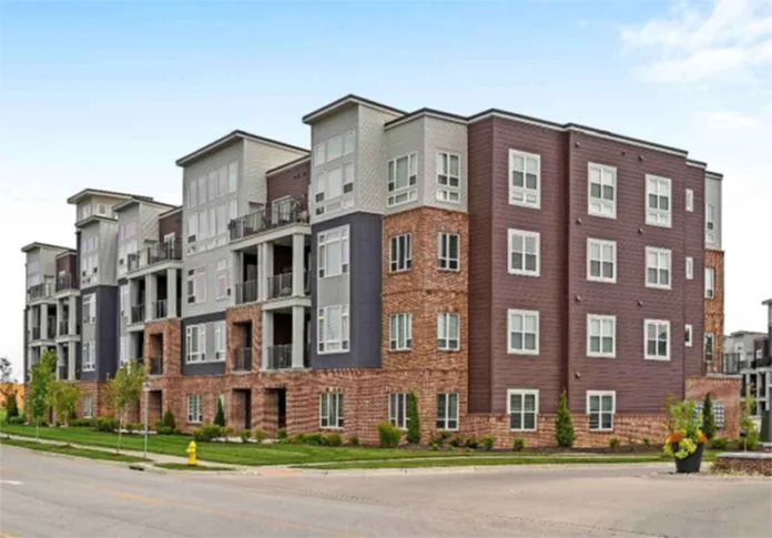 Developers Rodrock cited the above apartment building as inspiration for the complex's design. Image from city documents.