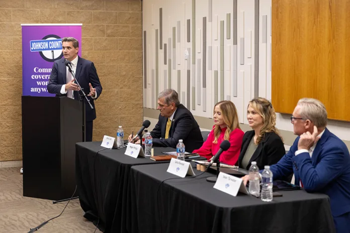 The Johnson County Post hosted a forum Wednesday evening at Blue Valley Library for candidates seeking to represent House districts 8 and 27.