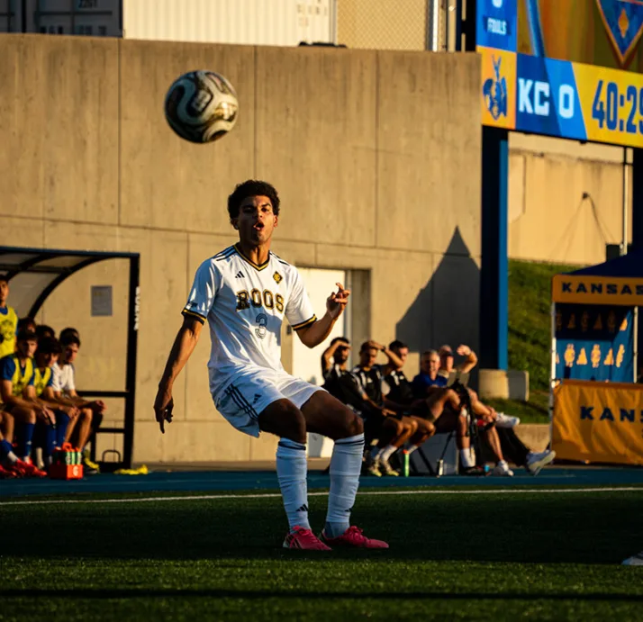 Brevyn Cole, an Olathe South alum, plays for UMKC men's soccer.