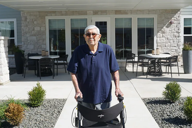 Ron Cazares is one of the first residents at Cedarhurst Senior Living in Shawnee 